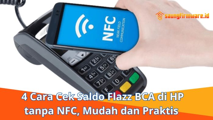 Cara Cek Saldo Flazz BCA di HP Tanpa NFC