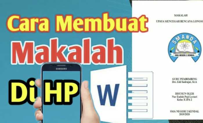 Mudah Bikin Makalah di HP: Panduan Praktis untuk Pemula