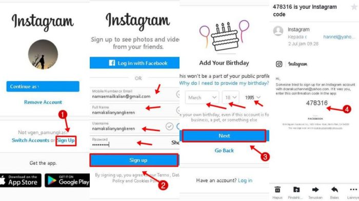 Cara Membuat Akun Instagram Tanpa Email dan Nomor HP