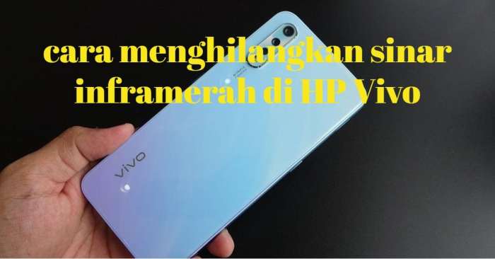 Cara Menghilangkan Sinar Inframerah di HP Vivo Y91