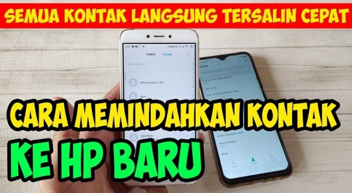 Cara Mudah Berbagi Kontak ke Ponsel Lain