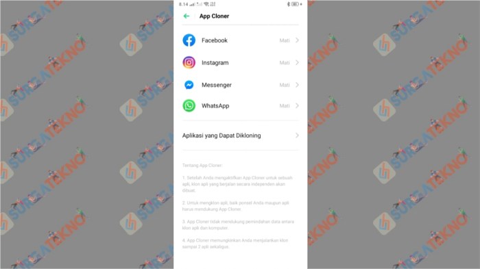 Cara Mudah Gandakan WhatsApp di HP Realme