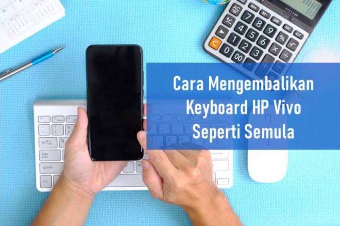 Cara Mengembalikan Keyboard HP Vivo ke Pengaturan Awal