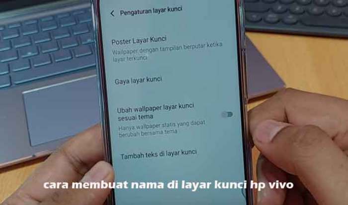 Tampilkan Namamu di Layar Kunci Vivo dengan Gaya