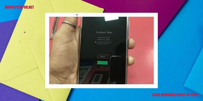 Cara Membuka Kunci HP Vivo yang Terkunci