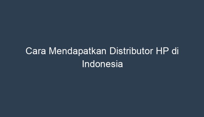 Dapatkan Distributor HP dengan Panduan Langkah demi Langkah