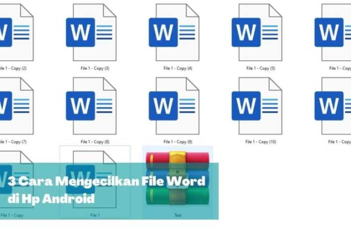 Cara Mudah Mengecilkan Ukuran File Word di HP Tanpa Ribet