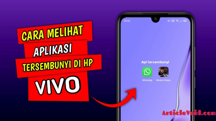 Cara Menampilkan Aplikasi Tersembunyi di HP Vivo