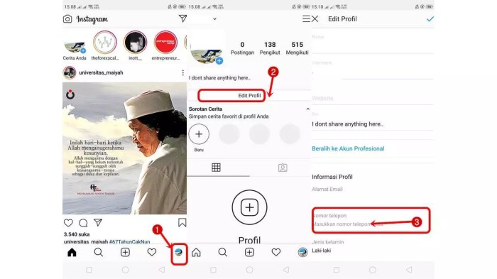 Cara Mudah Mengetahui Nomor HP dari Instagram