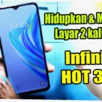 cara 2 layar infinix