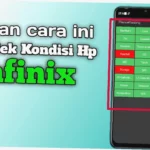 cara cek fingerprint infinix