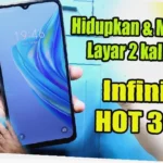 cara ketuk layar 2x infinix hot 9 play