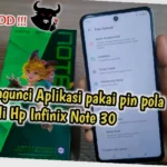 cara kunci aplikasi infinix