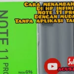 cara menambah volume infinix