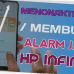 cara setting alarm infinix