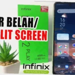 cara split layar infinix